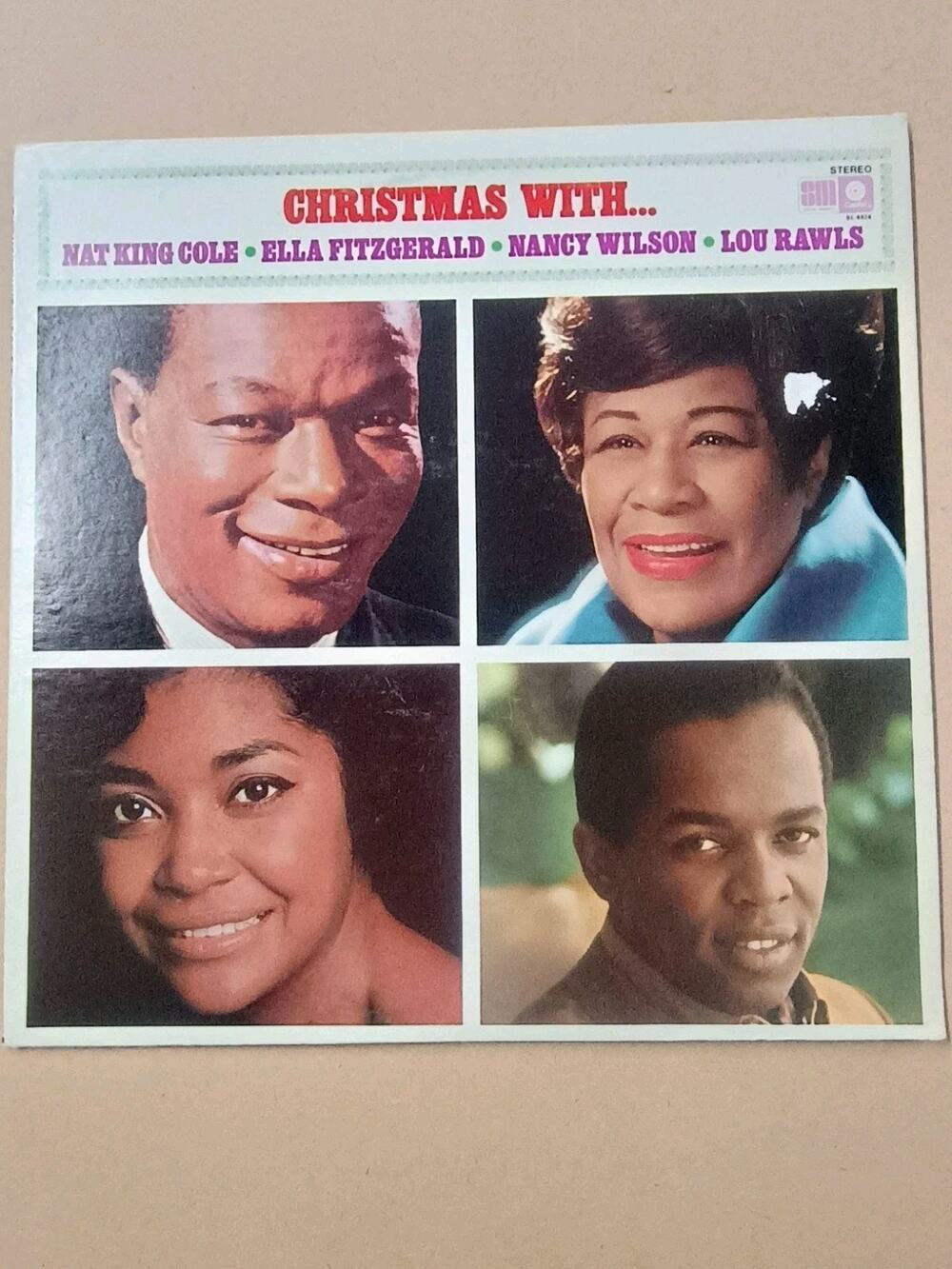 Christmas With Nat King Cole Ella Nancy Wilson Lou Rawls Record Vinyl LP VG